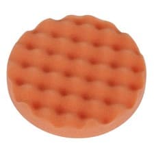 Image of Sealey Buffing & Polishing Foam Head Hook & Loop Ø150 x 25mm Orange/Firm