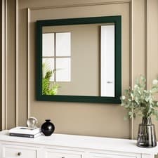 Image of Rectangular Green Wall Mirror 750 x 700mm - Camden BUN/BeBa_25813/85001