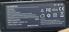 Image of 65W AC Adapter Power Supply Charger 19V 3.42