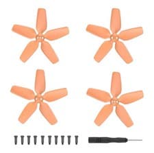Image of DJI AVATA Five Leaves Low Noise Propellers Replacement Props ORANGE