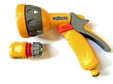 Image of Hozelock Garden 5 Pattern Multi Spray Gun INC Water Stop Connector FREE P&P