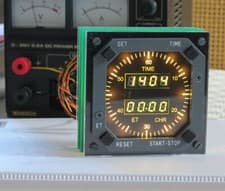 Image of Boeing 737 (style) Clock-Chrono for flight simulation and cockpit builders
