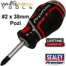 Image of Sealey Screwdriver Pozi #2 x 38mm GripMAX® Premier Hand Tools
