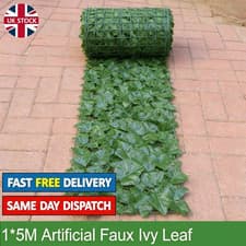 Image of 5M Artificial Garden Fence Hedge Leaf Ivy Wall Privacy Balcony Screening Trellis