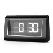 Image of Flip Desk Clock Decors Auto Flip Digital Alarm Clock for Bedside Works