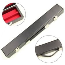 Image of SNOOKER POOL CUE CASE HARD BLACK FOR A 57" 2-PIECE CENTRE SPLIT