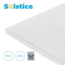 Image of Solstice Multiwall Polycarbonate Roofing Sheets | 25mm | Cut To Size