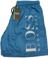 Image of HUGO BOSS BRAND NEW INNER LINEN NET SWIM SHORTS