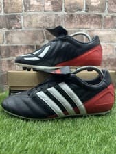 Image of Adidas Predator Manado 678132 Firm Ground Football Boots Men's UK 8 Black Red