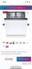 Image of Dishwasher BOSCH Series 2 SMV2HTX02G Full-size Fully Integrated WiFi-enabled