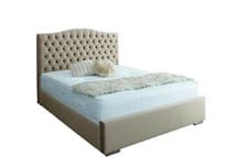 Image of Peoria Chesterfield Upholstered Velvet Buttoned Bed -All Sizes, Colours, Fabrics