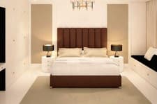 Image of Kensington Grande Bed Frame – Luxury Designer Bed with Tall Panel Headboard
