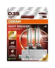 Image of OSRAM Xenarc Night Breaker 220 D3S Xenon Bulbs (Twin)