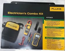 Image of Fluke 117/323 Electricians Combo Kit Digital Multimeter Clamp Meter true RMS
