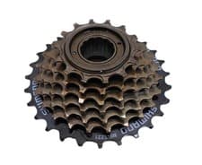 Image of Shimano 7 Speed Freewheel / Cassette MF-TZ500-7 14 / 28 Index - Screw On