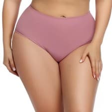 Image of Ladies Seamless Briefs Pack of 3 Soft Stretch Underwear Knickers Plus Size M–6XL