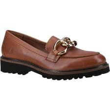 Image of Hush Puppies Gianna Leather Women's Tan Loafers New