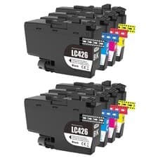 Image of Compatible LC426 for Brother Printers Set of 4 Ink Cartridges - Go Inks 8 Pack