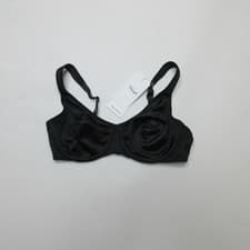 Image of Triumph Womens Comfort Minimizer Bra 36C Black Full Cup Support Lingerie