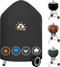 Image of Kettle BBQ Cover for Weber 57 CM - Heavy Duty & Waterproof PU Covers for Weber 2