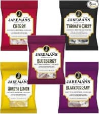 Image of Jakemans lozenges Throat and Chest Menthol Sweets ( 5 Flavours) 73g Bags