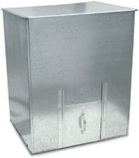 Image of Galvanised Steel Metal Coal Bunker Heavy Duty Coal Fuel Storage 125KG -5 BAGS of