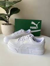 Image of PUMA Cali Court Lth Wns Women’s Trainers – Puma White | US 7.5 / UK 5 / EU 38