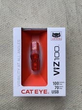 Image of BRAND NEW! Cateye Viz 100 Rear Light, Rechargeable, USB, 100 Lumens, RRP £25