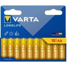Image of Varta Longlife AA LR06 Batterien 10er Pack Mignon 1.5V Alkaline Made in Germany
