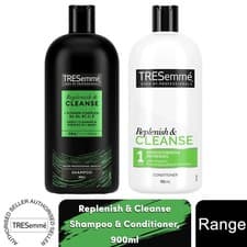 Image of TRESemme Replenish & Cleanse 900ml 2x Shampoo, 2x Conditioner & One of Each
