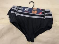 Image of Reebok Womens Sports Boy Brief  Waistband ENNIS Black 3PK