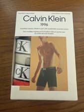 Image of NWT Calvin Klein Men's (Medium) 1996 BOXER BRIEFS NB3529-908 (3 PACK)