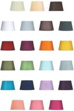 Image of 8" 10" 12" 14" Cotton Textured Fabric Empire Drum Shade Table Ceiling Lampshade