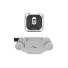 Image of Peak Design Capture Camera Clip V3, Silver with Plate, Holds pequeño, Black