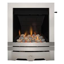 Image of Focal Point Lulworth Gas fire Brushed stainless steel effect Slide control 3.1kW