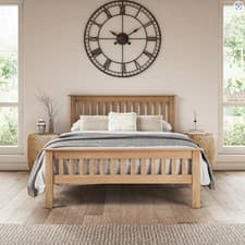 Image of Solid Wood Bed Frame 4ft6 /Double