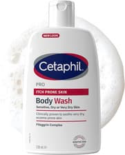 Image of Cetaphil PRO, Itch Prone Skin, Body Wash, Cleansing Wash for Sensitive, Dry or V