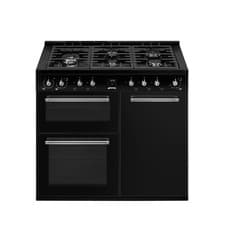 Image of Smeg Concert 100cm Dual Fuel Range Cooker - Black CX103GMBL