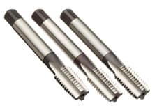 Image of 1/4 x 20 UNC HAND TAP SET LEAD SECOND BOTTOMING HSS SET OF 3 G0910250 11