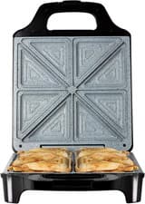 Image of T27021 4 Slice Deep Fill Sandwich Maker with Extra-Deep, Non-Stick Ceramic Coate