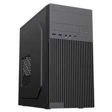 Image of CIT Mentor Computer PC Case Office Business Micro ATX USB-C Port 1x 80mm Fan UK