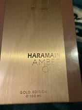 Image of Amber Oud Rouge by Al Haramain  Unisex EDP 100ml brand new packed gold edition 