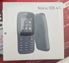 Image of Brand New Sealed Nokia 106 4G Unlocked Dual SIM Phone Big Buttons Phone - Black