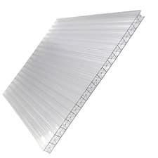 Image of 16mm / 25mm Clear Polycarbonate Roofing Sheets - Cut to Size