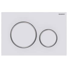 Image of Geberit 115.882.KJ1.1 Sigma20 Dual Flush Plate White/Bright Chrome New Boxed