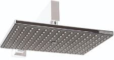 Image of RECTANGULAR RAIN SHOWER HEAD RAINFALL ROSE SHOWER HEAD CHROME 255mm X 188mm