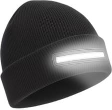 Image of ThermaWear COB LED Beanie Hat – Super Bright Rechargeable Headlamp Hat