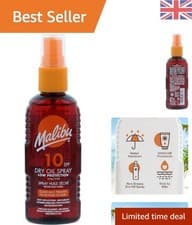 Image of Moisturizing SPF 10 Non-Greasy Tanning Spray - 100ml, Perfect for All Skin Types