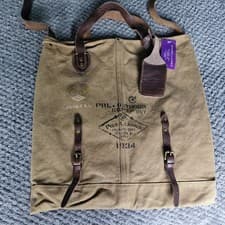 Image of Ralph Lauren Leather crossbody bag, Never worn, with tag ,Khaki