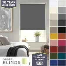 Image of Blackout Roller Blinds - Custom Made To Measure Thermal Blackout Roller Blinds